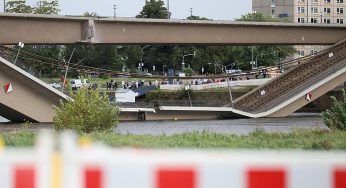 Sicherungsarbeiten an Dresdner Carolabrücke haben begonnen